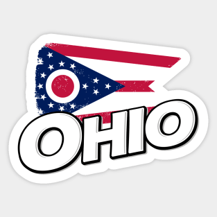 Ohio flag Sticker